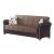 Bergen Fabric/Leatherette Storage Sofabed
