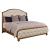Berkshire Glendale Fabric/Wood Upholstered Shelter Bed, King Size