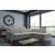 Berlin Fabric L-Shaped Sectional Sofa with Sleeper & Storage, Right Facing Chaise