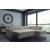 Berlin Fabric L-Shaped Sectional Sofa with Sleeper & Storage, Right Facing Chaise