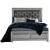 Bevelle Leatherette/Wood Tufted Platform Bed, King Size