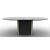 Yoroi W78.7-inch Ceramic/Metal/Wood Customizable Oval Dining Table