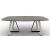 Sunshine W78.7-inch Ceramic/Metal Customizable Elliptical Dining Table