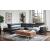 Axel Top Grain Leather Match Sectional w/Recliner, Left Arm Chaise Facing