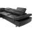 Barts Leatherette Sectional w/Motion Headrests, Left Arm Chaise Facing