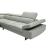 Barts Leatherette Sectional w/Motion Headrests, Left Arm Chaise Facing