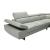 Barts Leatherette Sectional w/Motion Headrests, Right Arm Chaise Facing