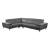 Mercer Leather/PVC Corner Sectional w/Motion Headrests, Left Arm Chaise Facing