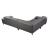 Mercer Leather/PVC Corner Sectional w/Motion Headrests, Right Arm Chaise Facing