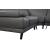 Mercer Leather/PVC Corner Sectional w/Motion Headrests, Right Arm Chaise Facing