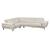 Mercer Leather/PVC Corner Sectional w/Motion Headrests, Left Arm Chaise Facing