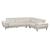 Mercer Leather/PVC Corner Sectional w/Motion Headrests
