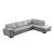 ML157 Top Grain Leather Match L-Shape Sectional, Right Chaise Facing