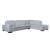 ML157 Top Grain Leather Match L-Shape Sectional, Right Chaise Facing