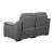 Thompson Leather Loveseat w/2 Power Recliners