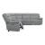 Wyatt L-Shaped Leather/PVC 6-Piece Power Reclining Sectional with Console