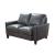 York Leather Loveseat