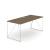 Air Executive Wood Veneer Office Executive Desk w/Cable Port