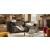 Portento Fabric/Leather Loveseat