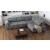 Bilbao Microfiber Fabric L-Shaped Customizable Sectional Sofa