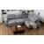 Bilbao Microfiber Fabric L-Shaped Customizable Sectional Sofa