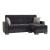 Armada Microfiber/PU Convertible L-Shaped Sectional Sofa