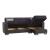 Armada Microfiber/PU Convertible L-Shaped Sectional Sofa