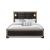 Blake Fabric/Wood Bed w/Lamps, King Size