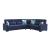 Armada X Microfiber Convertible L-Shaped Sectional