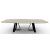 Sunshine W118.1-inch Ceramic/Metal Customizable Elliptical Dining Table