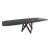 Cartesio W118.1-inch Ceramic/Metal/Wood Customizable Elliptical Dining Table