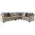Bovarian 3-Piece Polyester L-Shaped Sectional Sofa