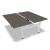 Ogi Drive Twin-Motor Sit-Stand Office 2-Desk Bench w/Common Cable Tray, W62.9