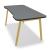 Ogi M Office Single Straight Desk w/Rounded Corners