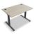 Ogi T Office Single Straight Desk, W47.2