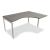 Ogi U Office Single Radial Desk Left, W62.9