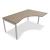 Ogi U Office Single Radial Desk