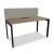 Ogi U Office Single Straight Desk, W55.1