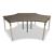 Ogi W Office 3-Desk Bench