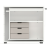 Boxi Office Lockable Storage Tower w/2 Shelves & Pencil Tray