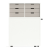 Boxi Office Lockable Storage Tower w/2 Shelves & Top Bookcase