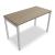 Ogi Y Office Single Straight Desk, W47.2