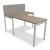 Ogi Y Office Single Straight Desk, W47.2