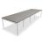 Ogi Y Office Eight-Station Bench Arrangement