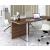 Plana MFC Melamine Executive Desk w/Modesty Panel
