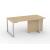 Plana MFC Melamine Executive Desk w/Modesty Panel