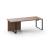 Plana Executive Desk w/Modesty Pannel, Grommet, Metal Frame & Box for Power Socket