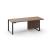 Plana Executive Desk w/Modesty Pannel, Grommet, Metal Frame & Box for Power Socket