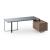 Plana Executive Storage Desk w/Grommet, Metal Frame & Box for Power Socket