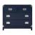 Coastal Campaign Wood Chest w/4 Drawers